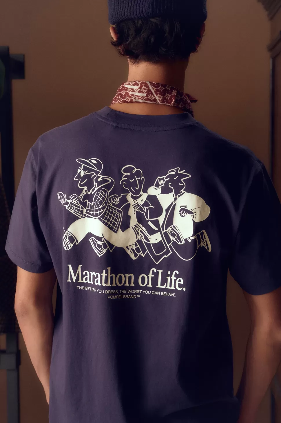 Camisetas*POMPEII MARATHON OF LIFE MIDNIGHT BLUE TEE