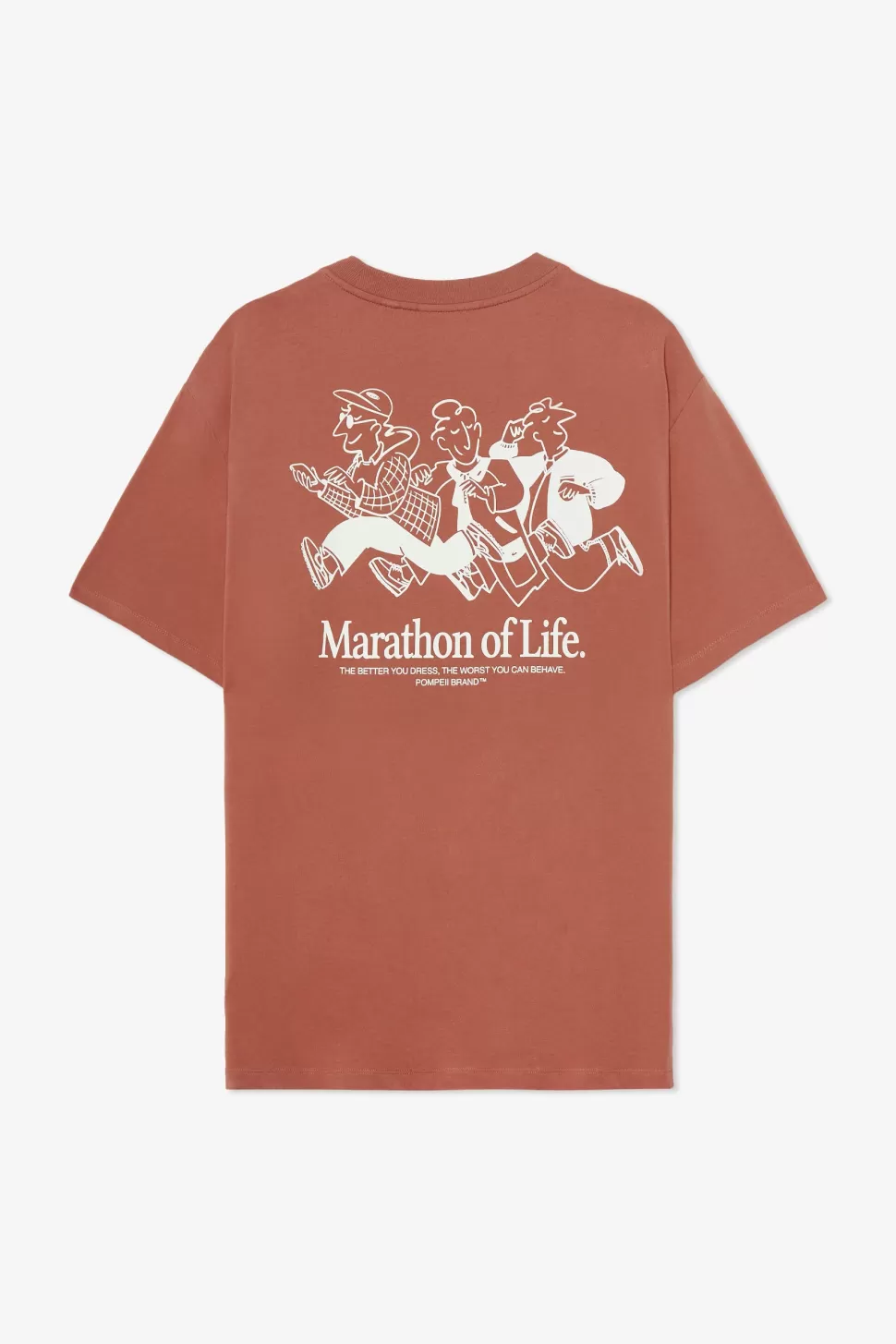 Camisetas*POMPEII MARATHON OF LIFE RUST TEE