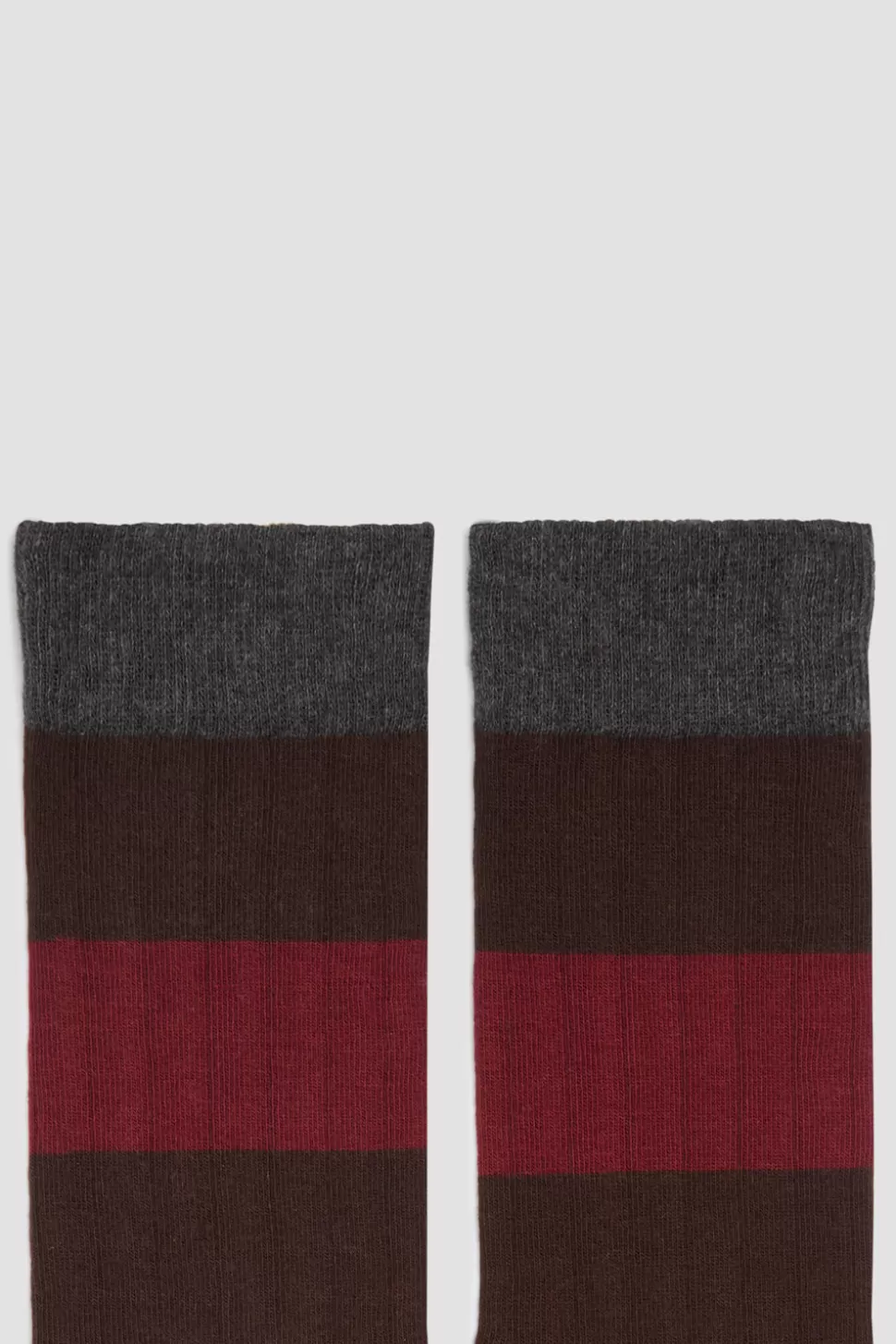 Calcetines*POMPEII STRIPES CACAO BURGUNDY